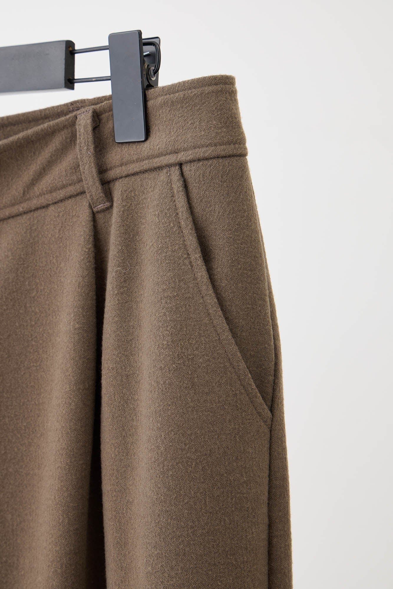 Distressed Hem Asymmetrical Fly Trousers