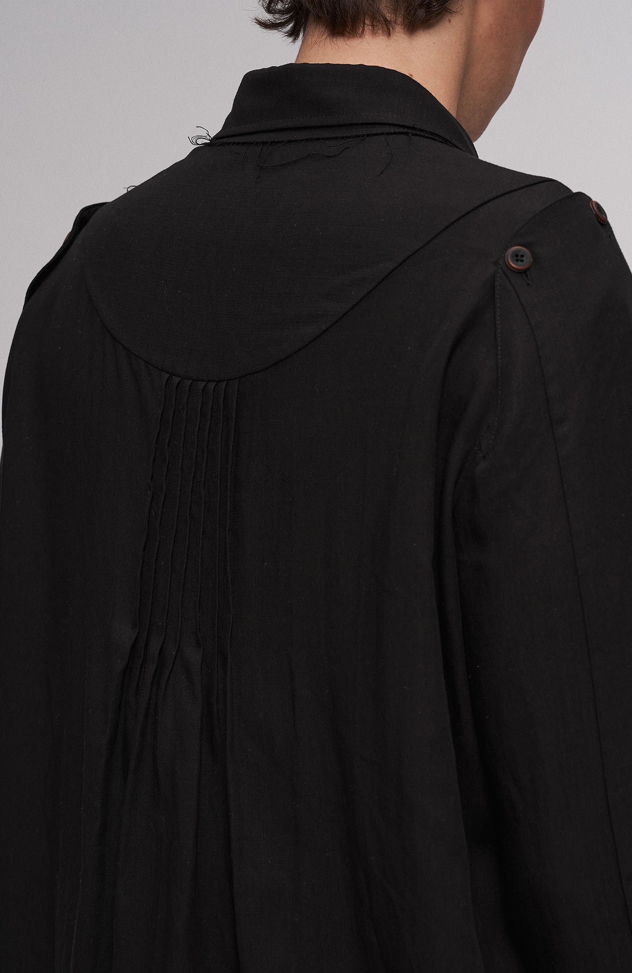 Asymmetrical Draped Seamed Shirt
