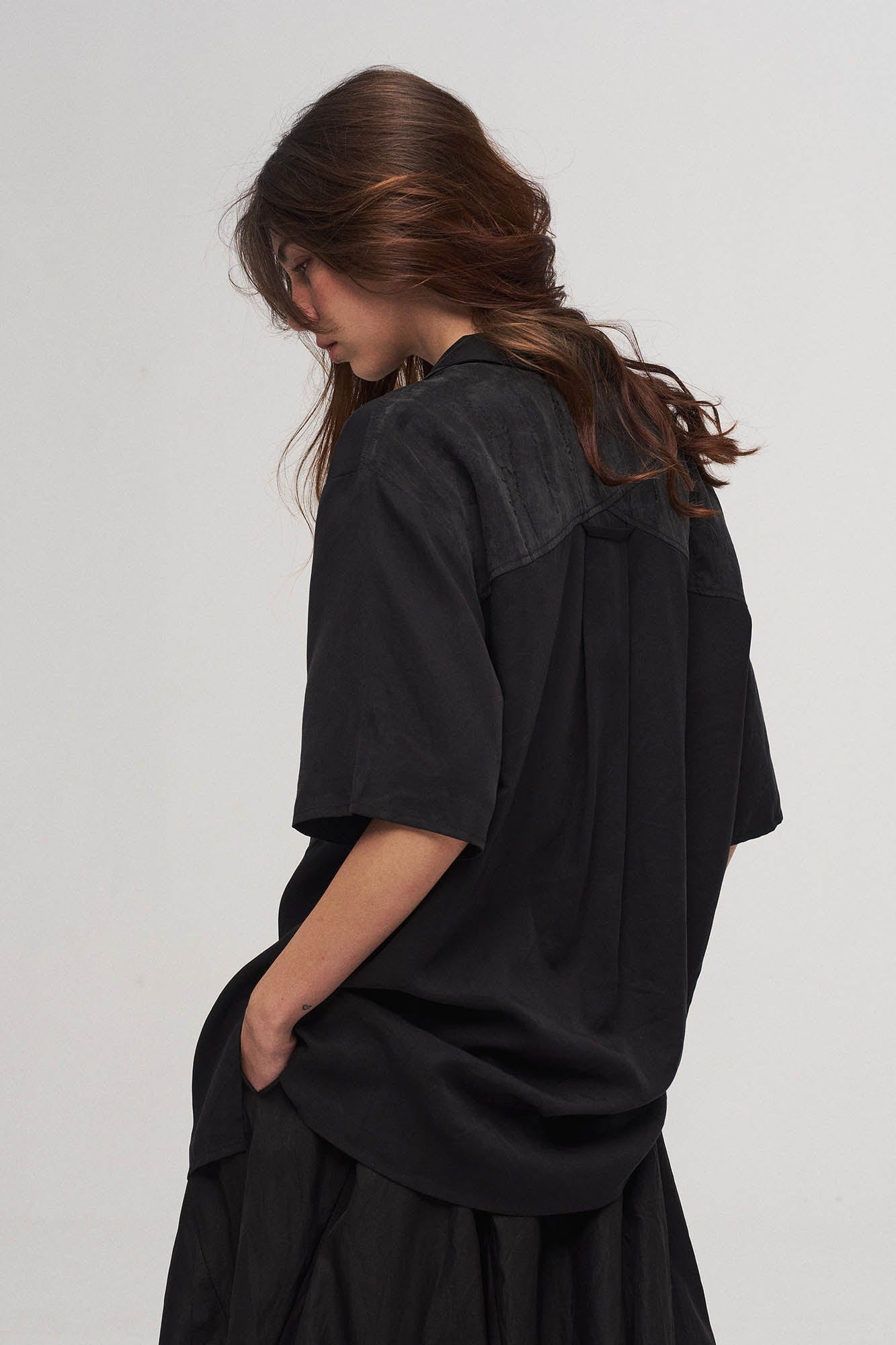 Dark Angel Paneled Half Shirt