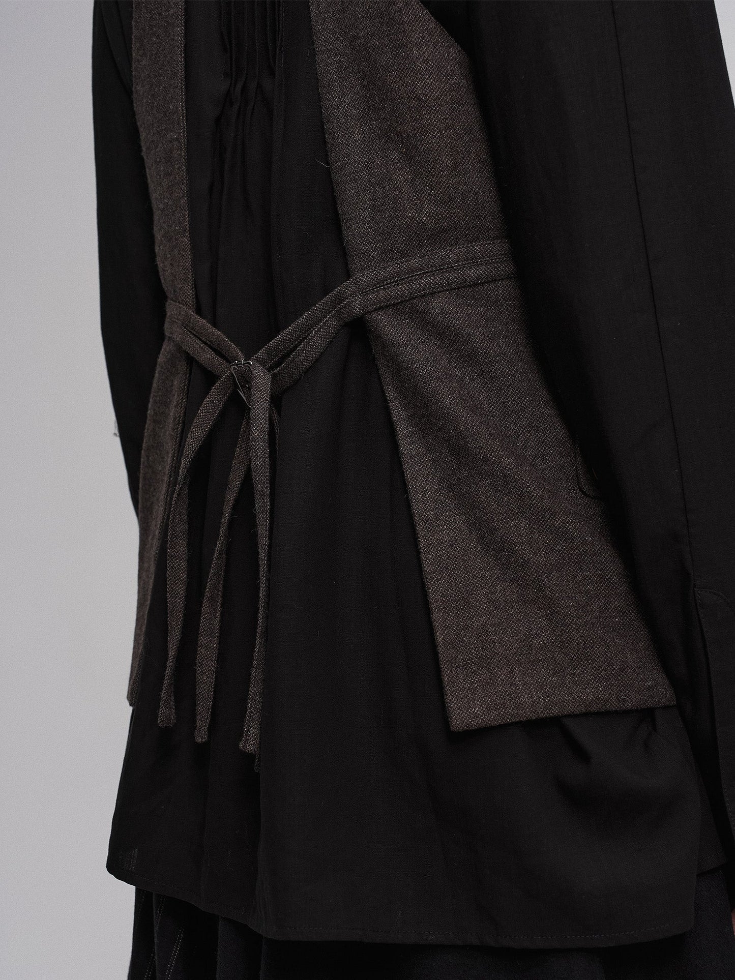 Retro Button Embellished Back-Harness Vest