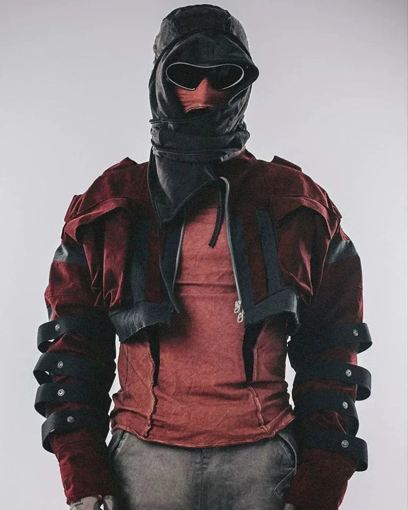 Post-Apocalyptic Wear Angora Red Boxing Jacket