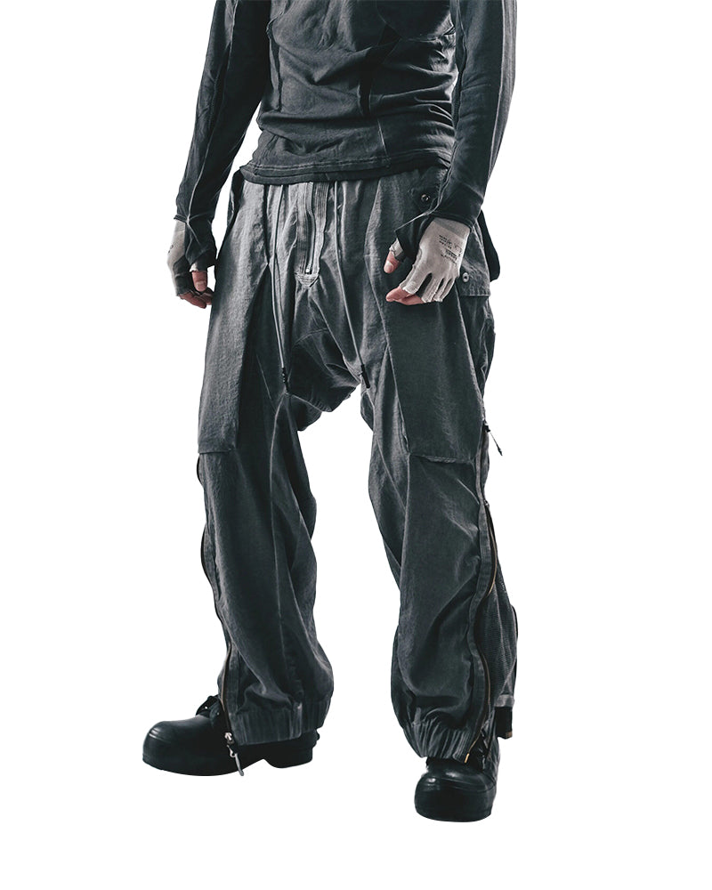 Void-Drifter Extreme Wide-Leg Parachute Pants