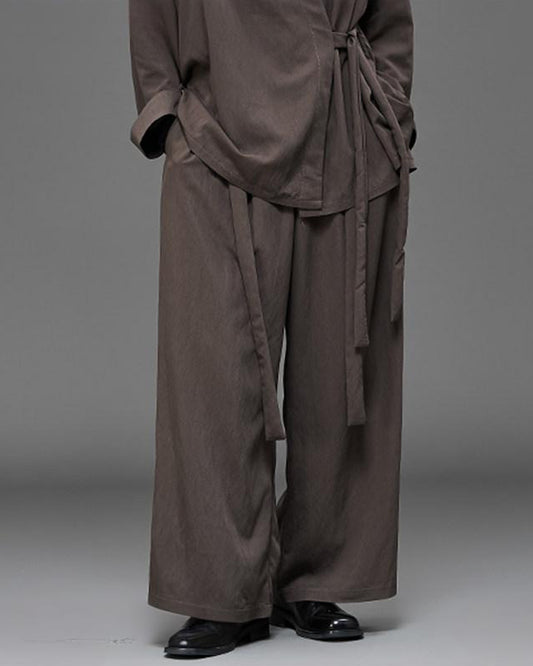 Minimalist Japanese Zen Wide-Leg Hakama Pants
