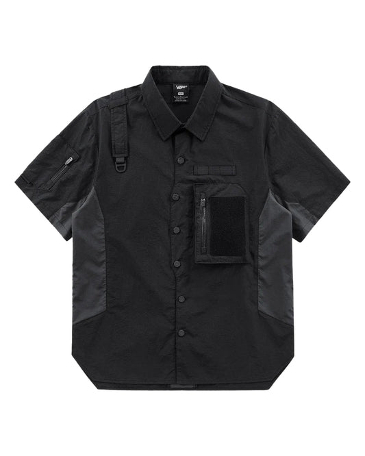 Functional Chest Bag Techwear Cargo Shirt