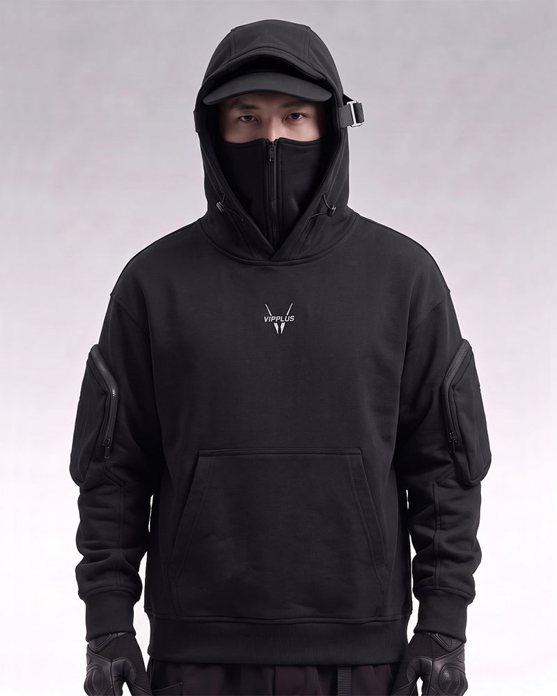 Embrace The Cold Wind Techwear Tactical Mask Hoodie