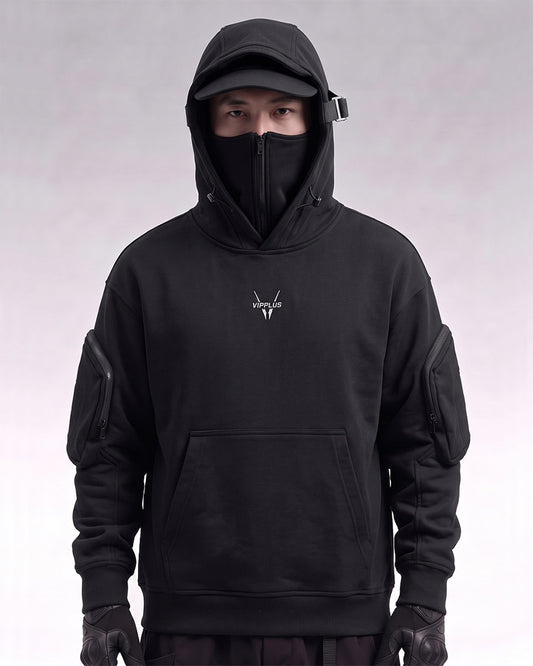Embrace The Cold Wind Techwear Tactical Mask Hoodie