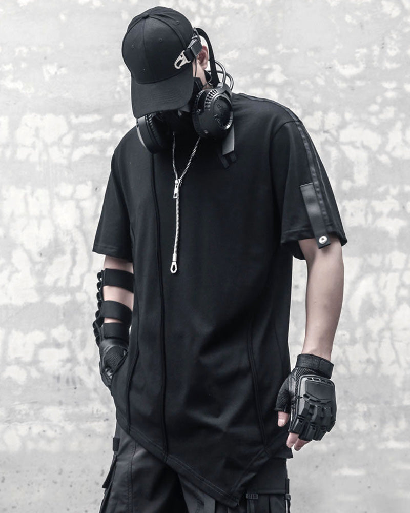 Techwear Functional Geometric Irregular T-Shirt