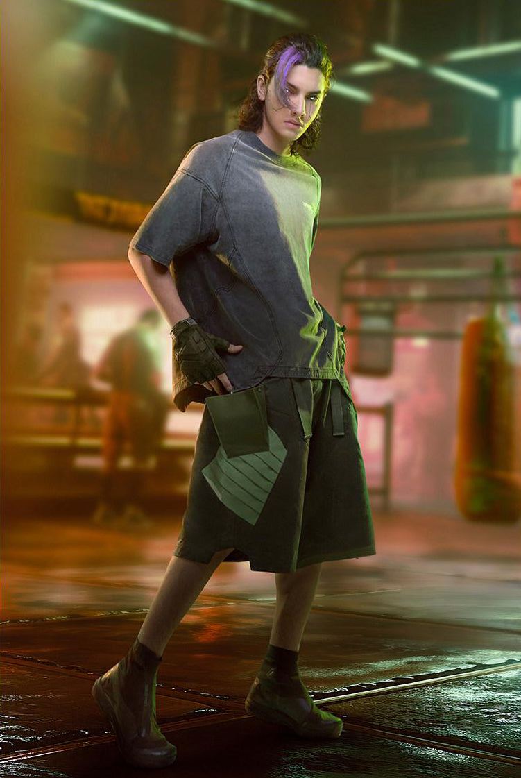 CBP-038-X｜Cyberpunk Techwear Set Top / Bottom
