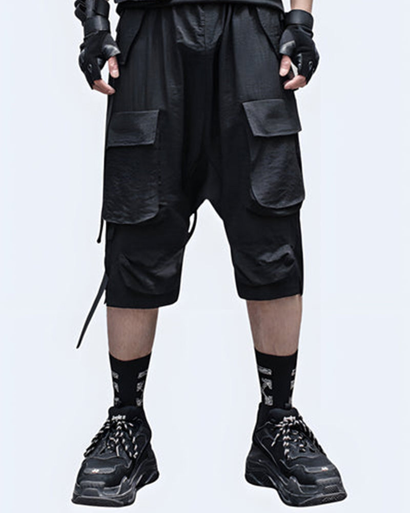 Drop Crotch Techwear Short