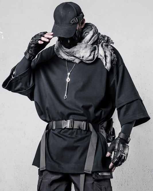 Functional Batwing Sleeve Techwear T-Shirt
