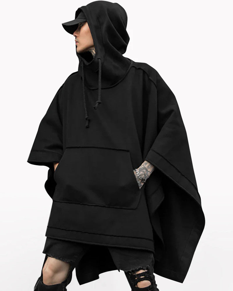 Techwear Batwing Loose Hooded Cape