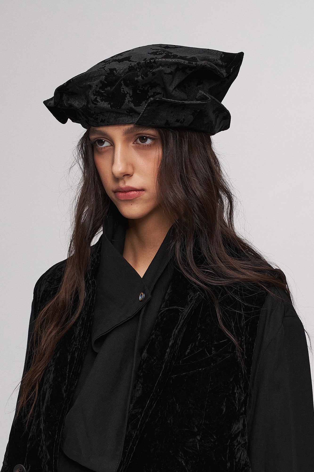 Jacquard Velvet Painter Hat