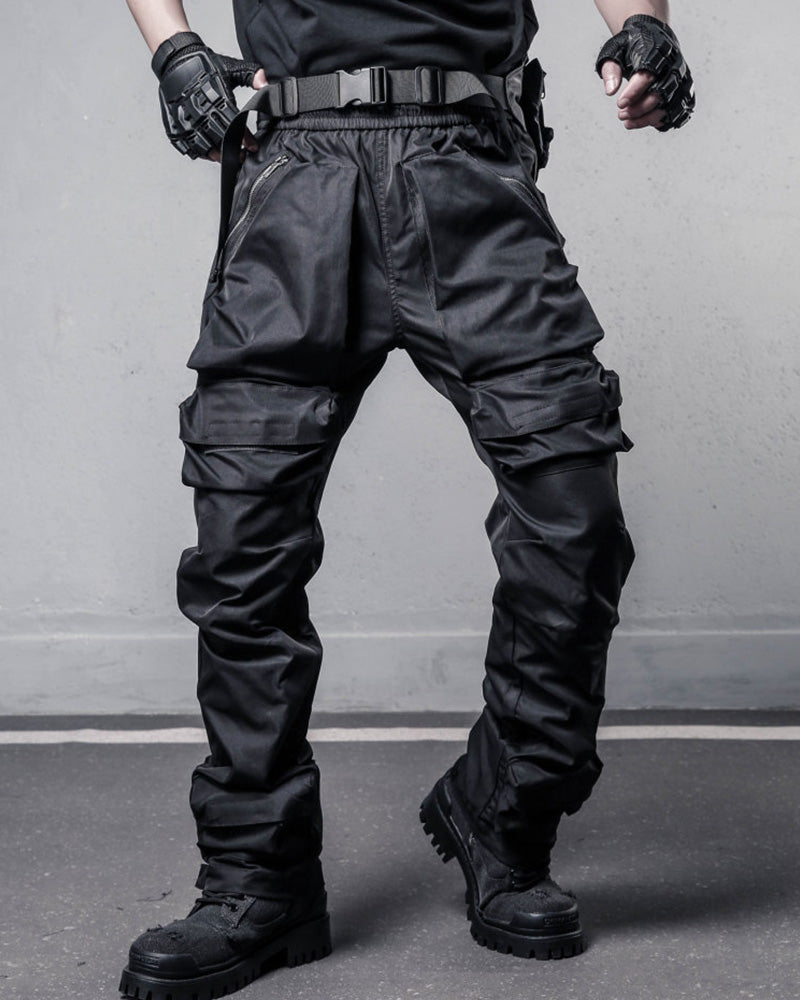 Tactical Multi-Pocket Straight-Leg Cargo Pants