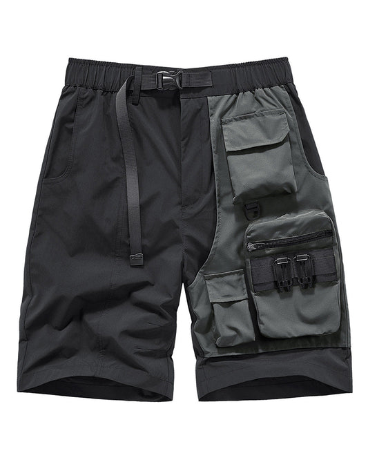 Functional Fake Two Piece Cargo Shorts