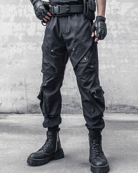 Functional Multi-Zip Large Pockets Cargo Pants