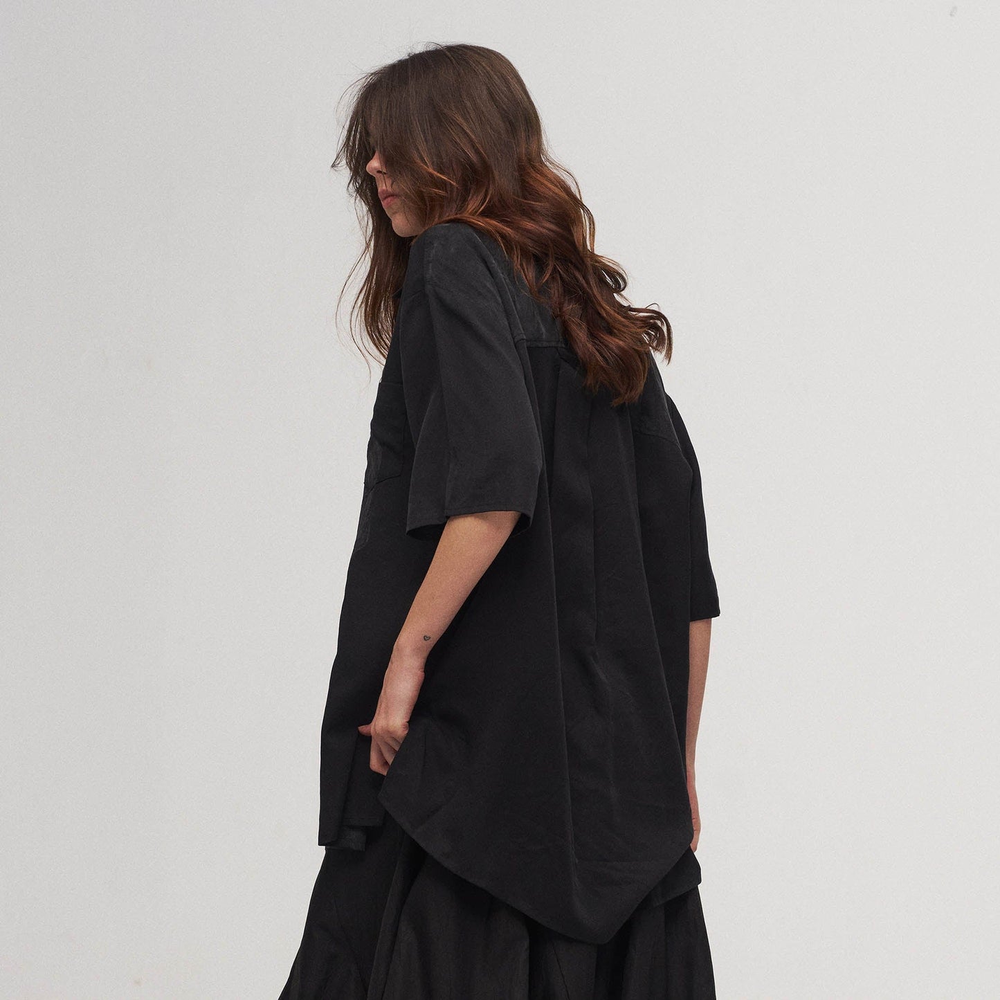 Dark Angel Paneled Half Shirt