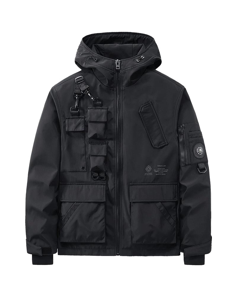Functional Techwear Multi-Pocket Jacket