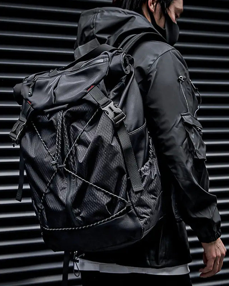 Cyberpunk Techwear Large-Capacity Backpack