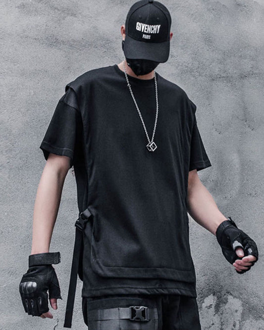 Tactical Fake Two-Piece Techwear T-Shirt