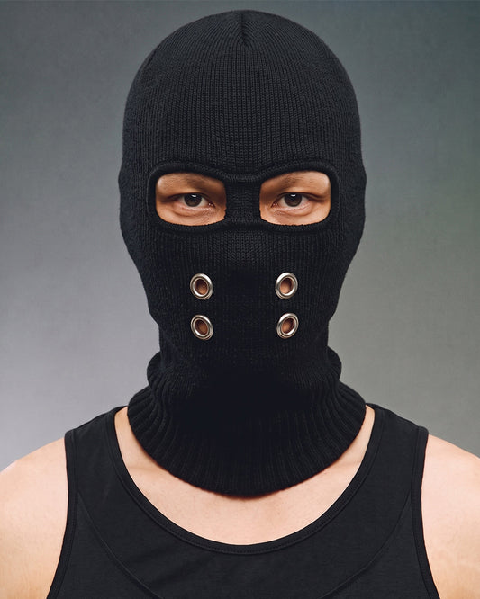 Post-Apocalyptic Grommet Knit Balaclava