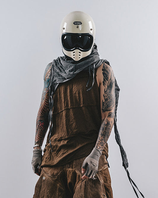 Wasteland Style Washed Spiral Cut Sleeveless T-Shirt