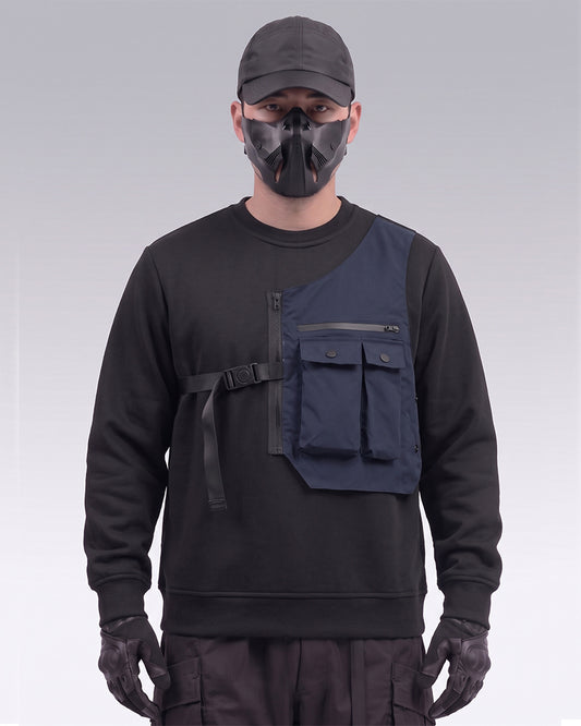 Techwear Fake Two Piece Crewneck Tactical Sweatshirt