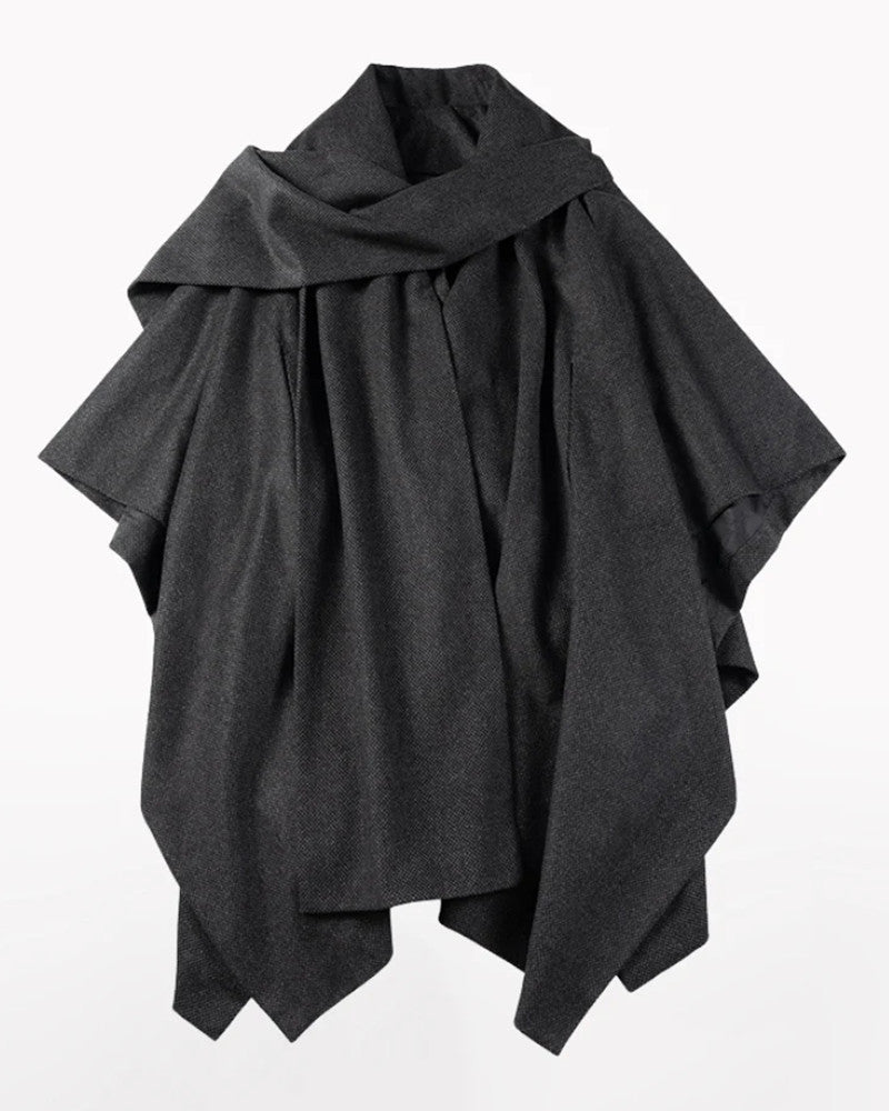 Techwear Winter Scarf Cape Coat
