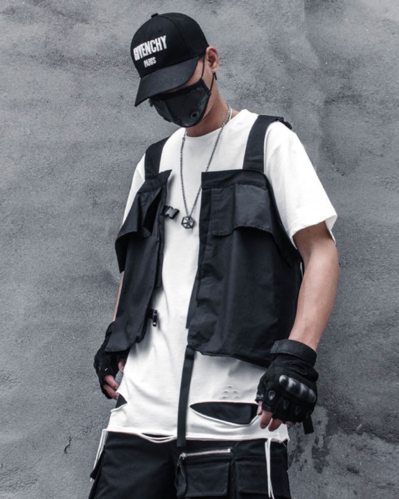 Techwear oversized pockets Utility Vest