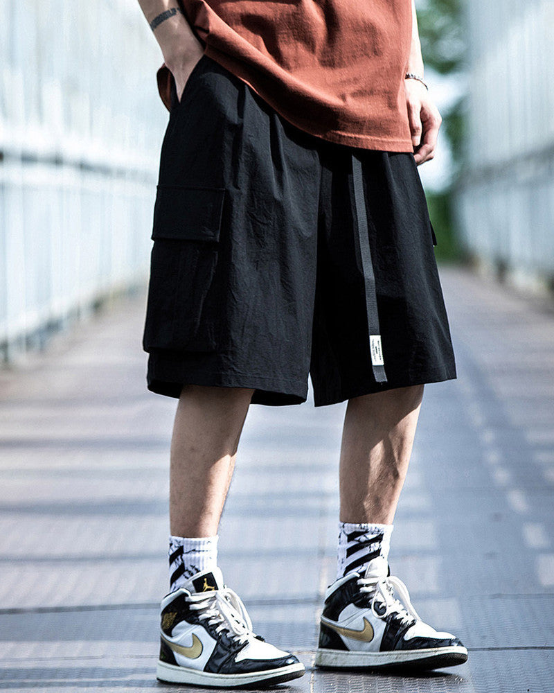 Techwear Utility Cargo Shorts
