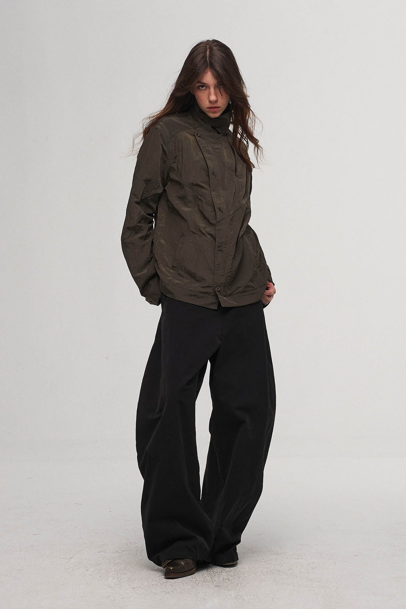 Utility Seam-Paneled Reversible Jacket