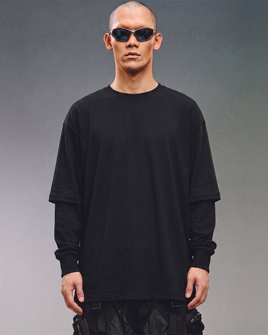 Post-Apocalyptic Double-Layer Long-Sleeve T-Shirt