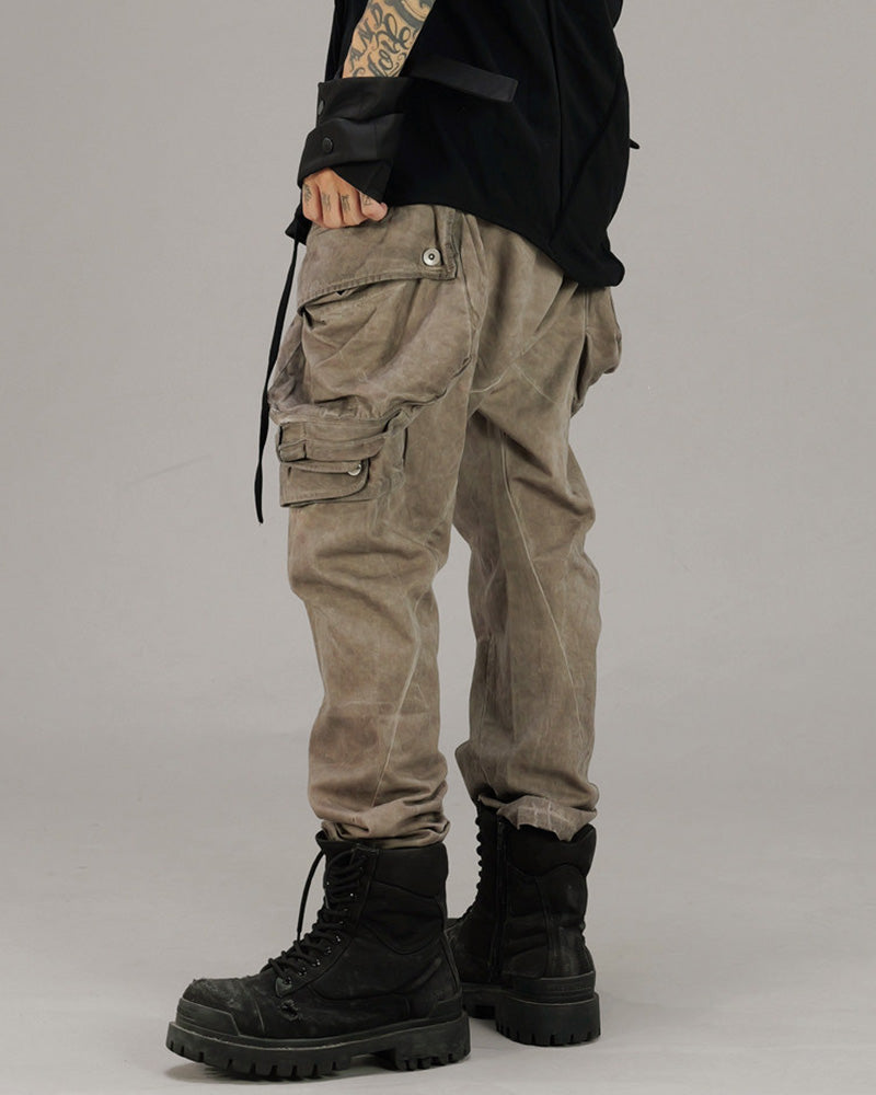 Wasteland Distressed Multi-Pocket Cargo Pants