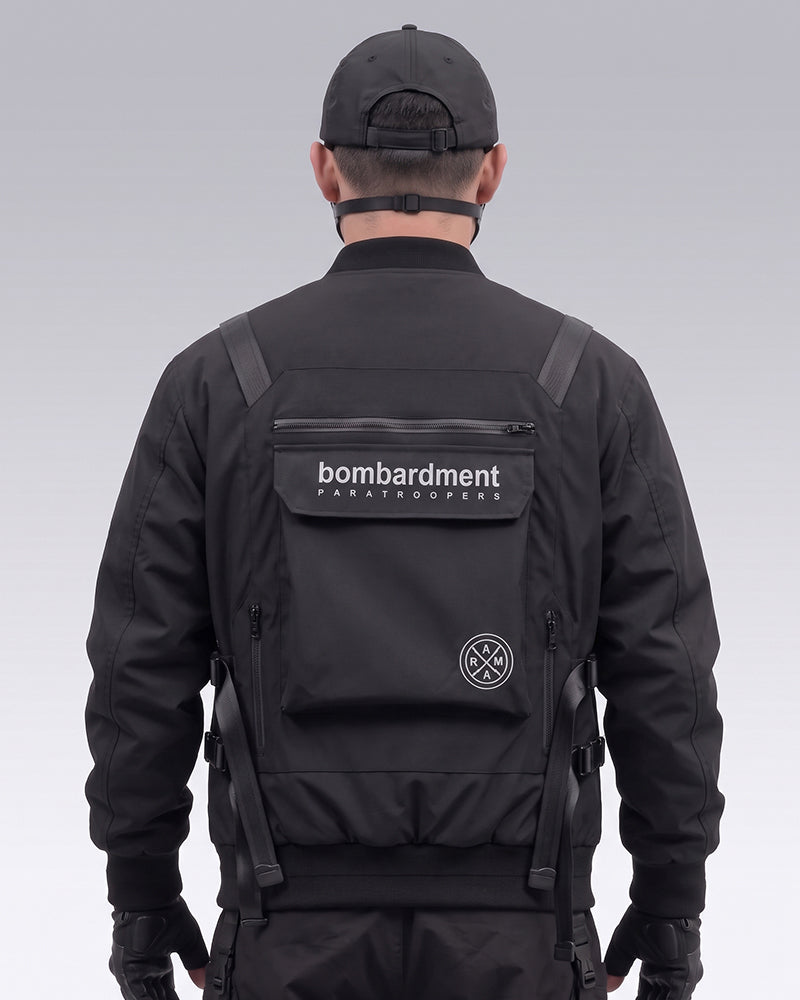 Futuristic Backpack Functional Bomber Jacket
