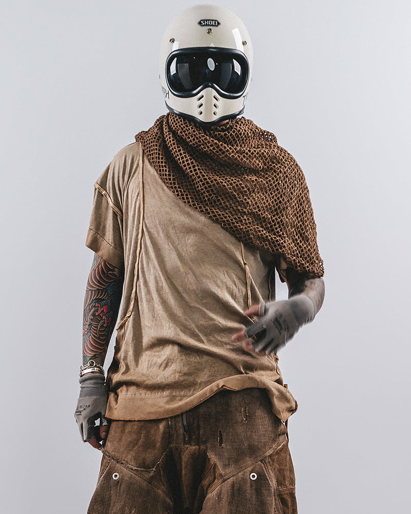 Wasteland Style Reversible Deconstructed Washed T-Shirt