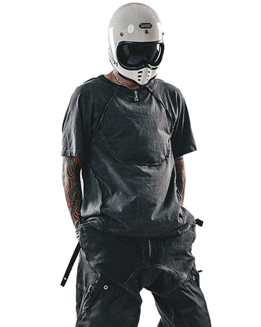 Post-Apocalyptic Acid-Wash Deconstructed T-Shirt