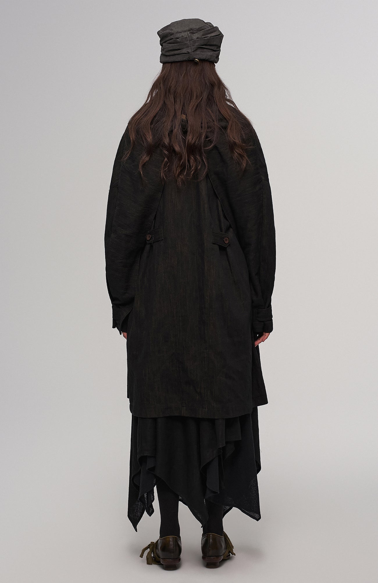 Deconstructed Paneled Belted Vest