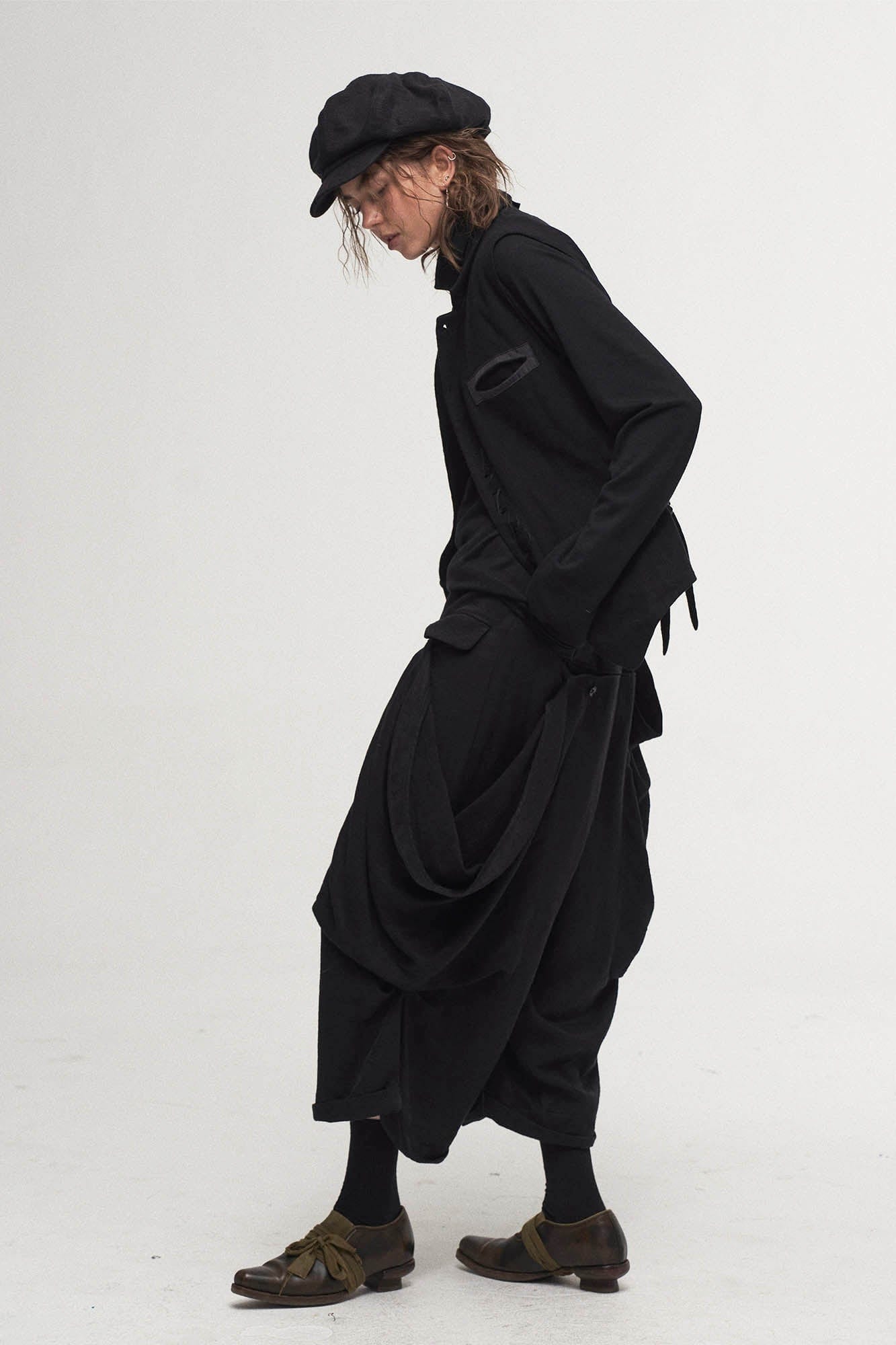 Balloon Pleated Slouchy Shorts