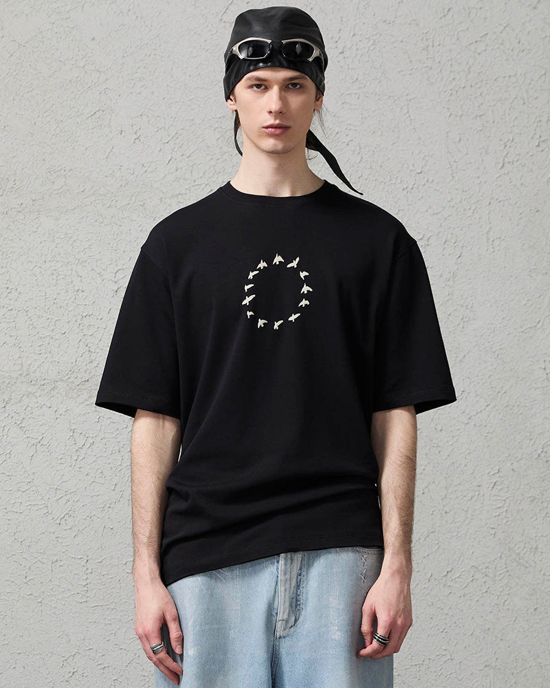 Bird-Loop Adjustable Button Back T-Shirt