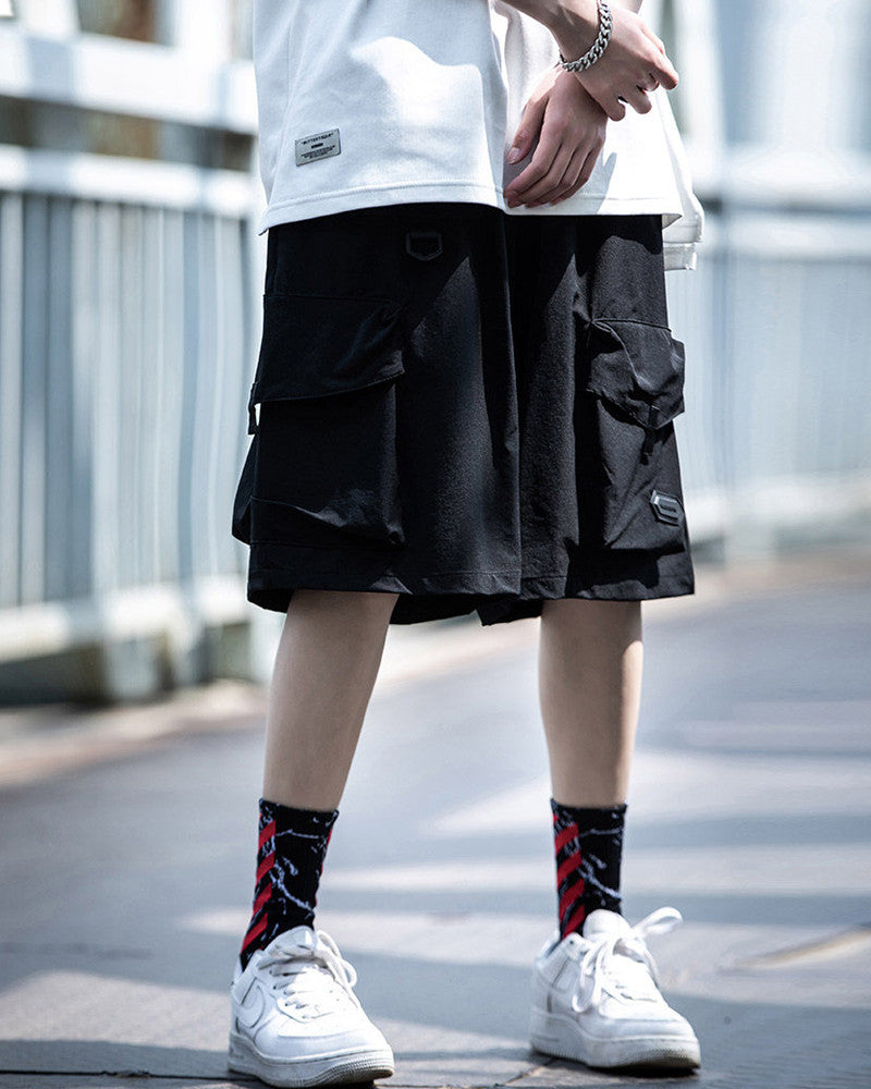 Techwear Multi-Pocket Cargo Shorts