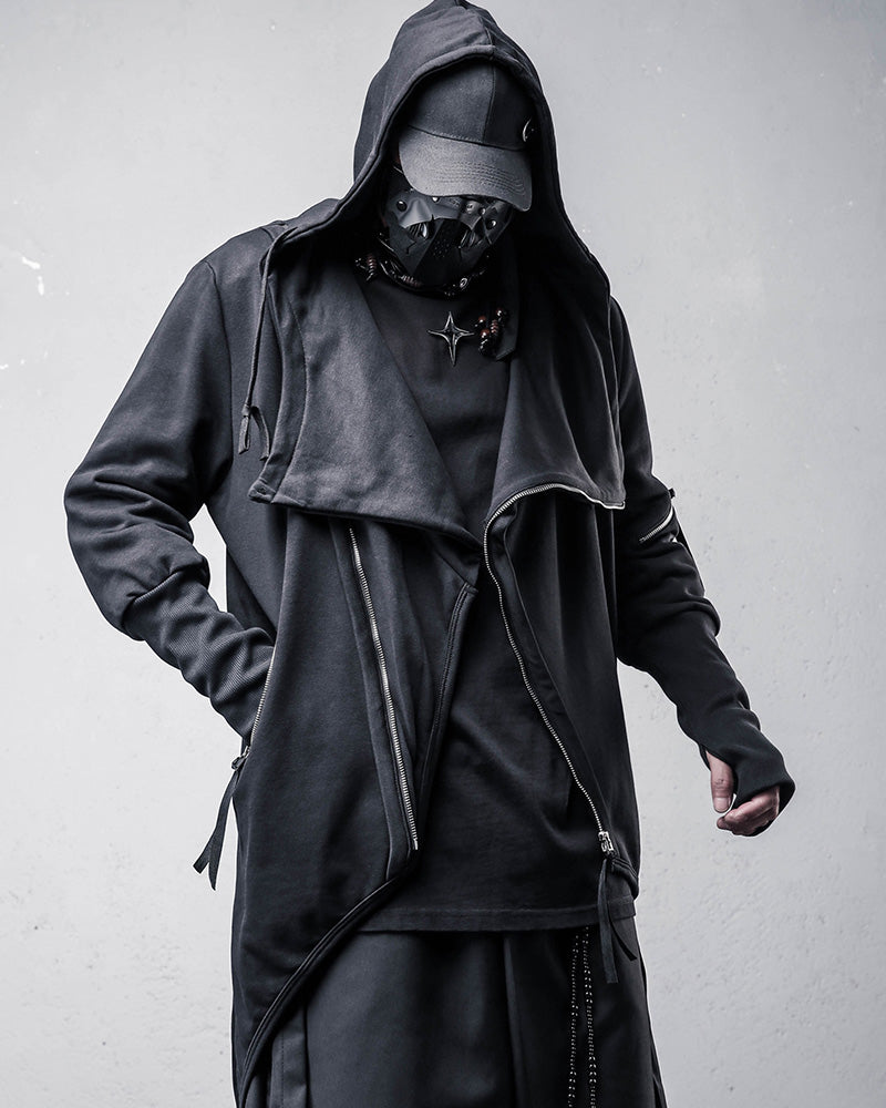 Japanese Techwear Zipper Hooded Jacket