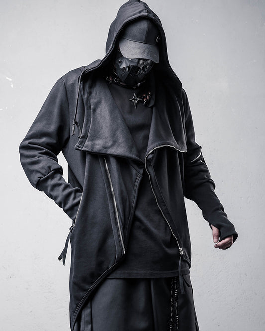 Japanese Techwear Zipper Hooded Jacket