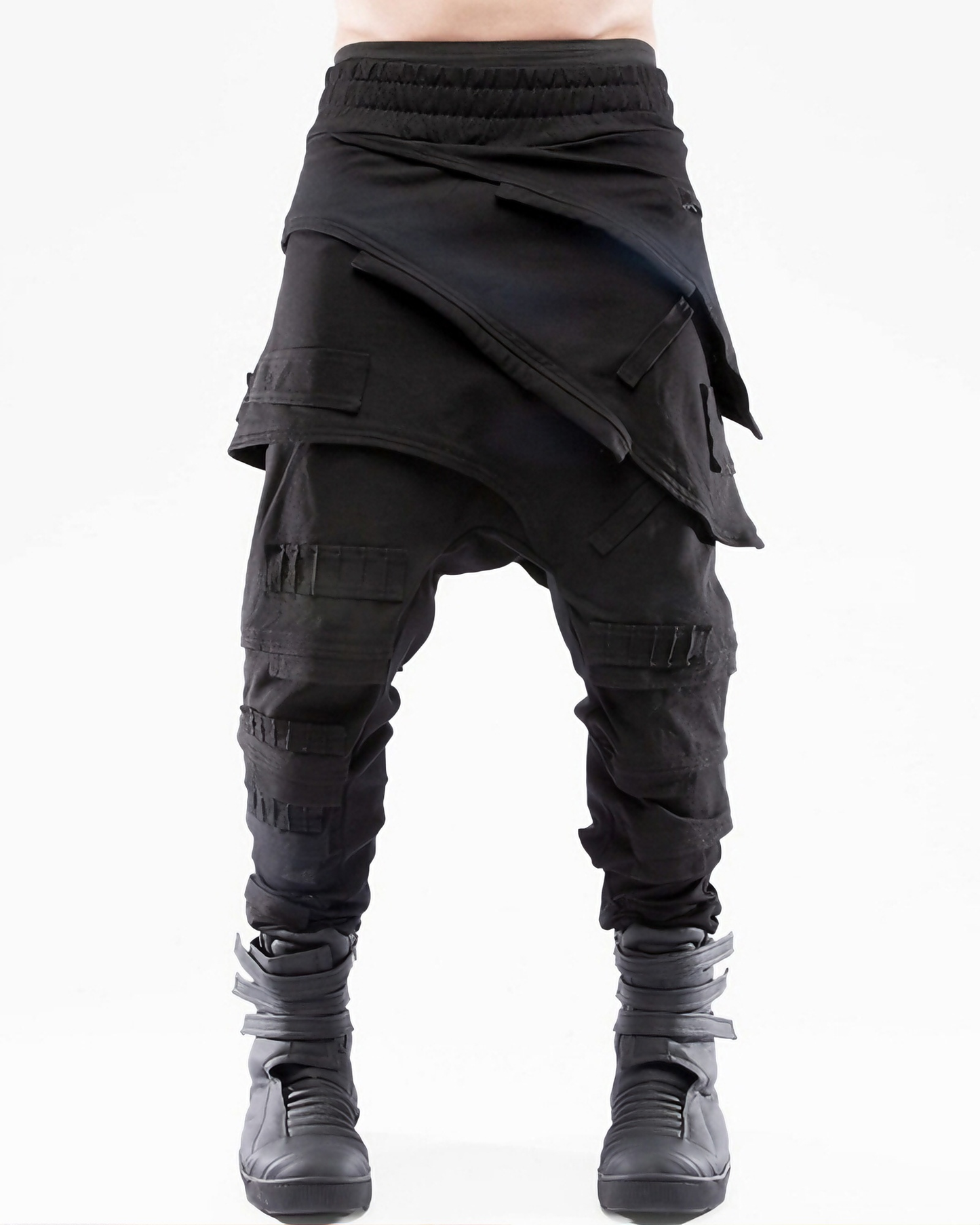 Dune Wasteland Drop-Crotch Cinched Casual Pants