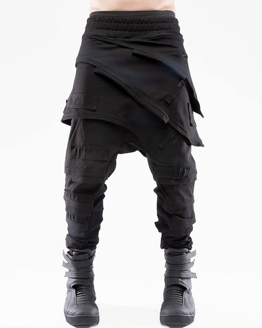 Dune Wasteland Drop-Crotch Cinched Casual Pants