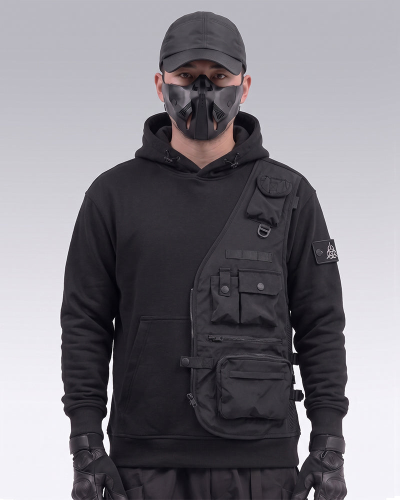 Techwear Fake Two Vest Tactical Hoodie