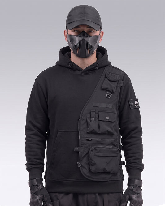 Techwear Fake Two Vest Tactical Hoodie