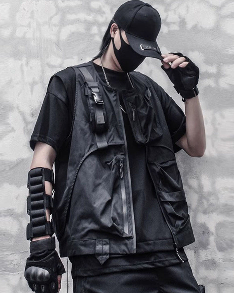 Techwear Utility Pocket Tactical Vest
