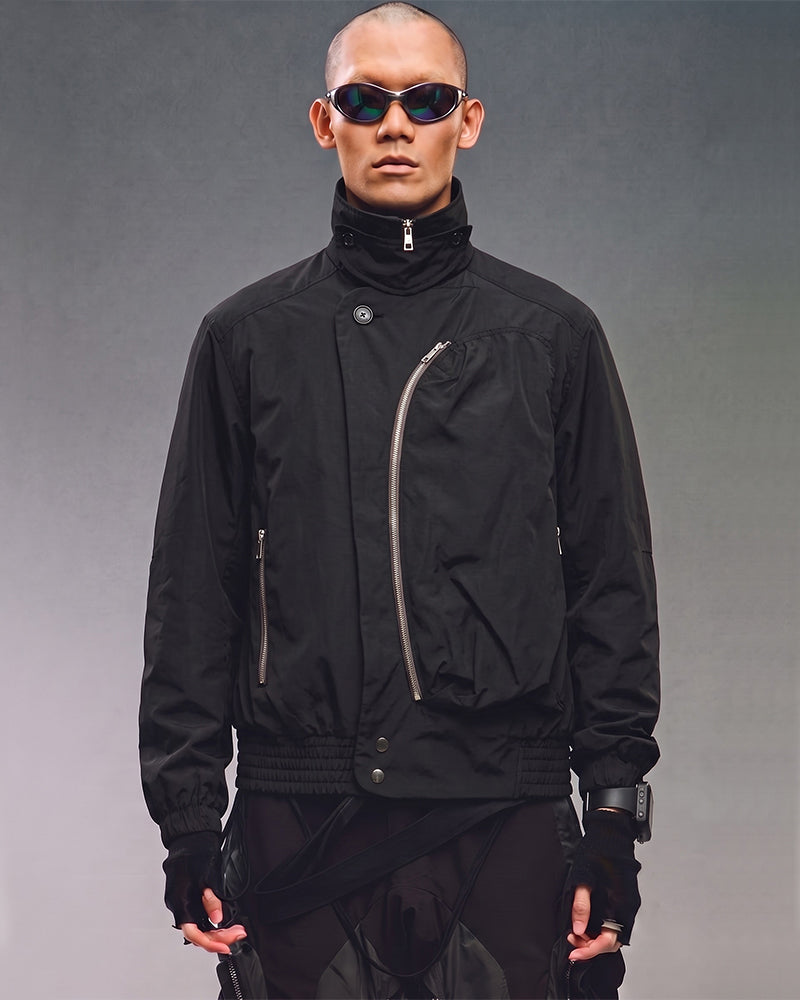Post-Apocalyptic Asymmetric Arc Zipper Jacket