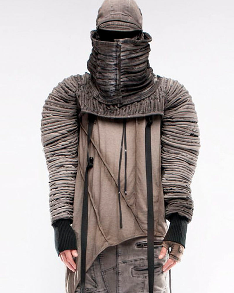 Wasteland Pleated Vintage Distressed Cropped Jacket