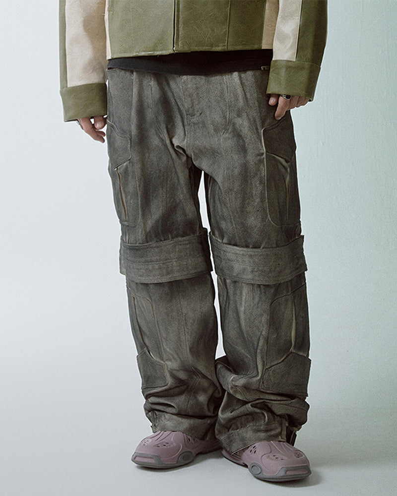 Retro Dirty Fit Double-Knee Cargo Pants