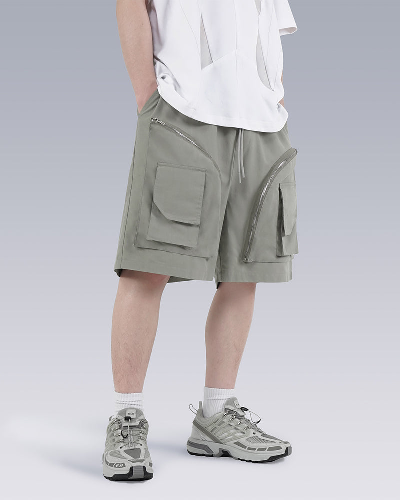 Cargo-Pocket Cotton-Nylon Tactical Shorts